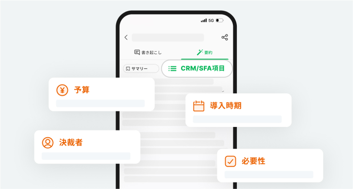 CRM/SFA項目
